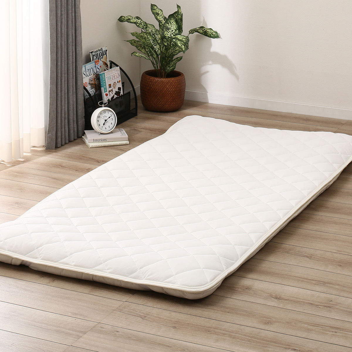 NITORI cotton cheapest fitted mattress quilted pad King size NWT